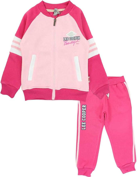 Picture of LC11965-GIRLS LEE COOPER FLEECY 2 PCS THERMAL JOGGING/TRACKS